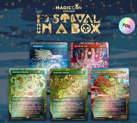Animar ＆ Friends secret lair MTG: Secret Lair - Animar & Friends Rainbow Foil Edition