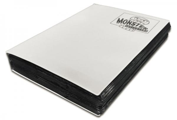 Monster Binder : Mega Hard Cover White (9 Pocket) - Magic Stronghold Games