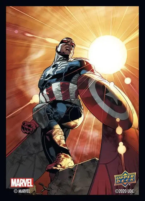 captain america card sleeves Legendary: Marvel and the Character print is beautiful Sleeves for marvel champions cards?